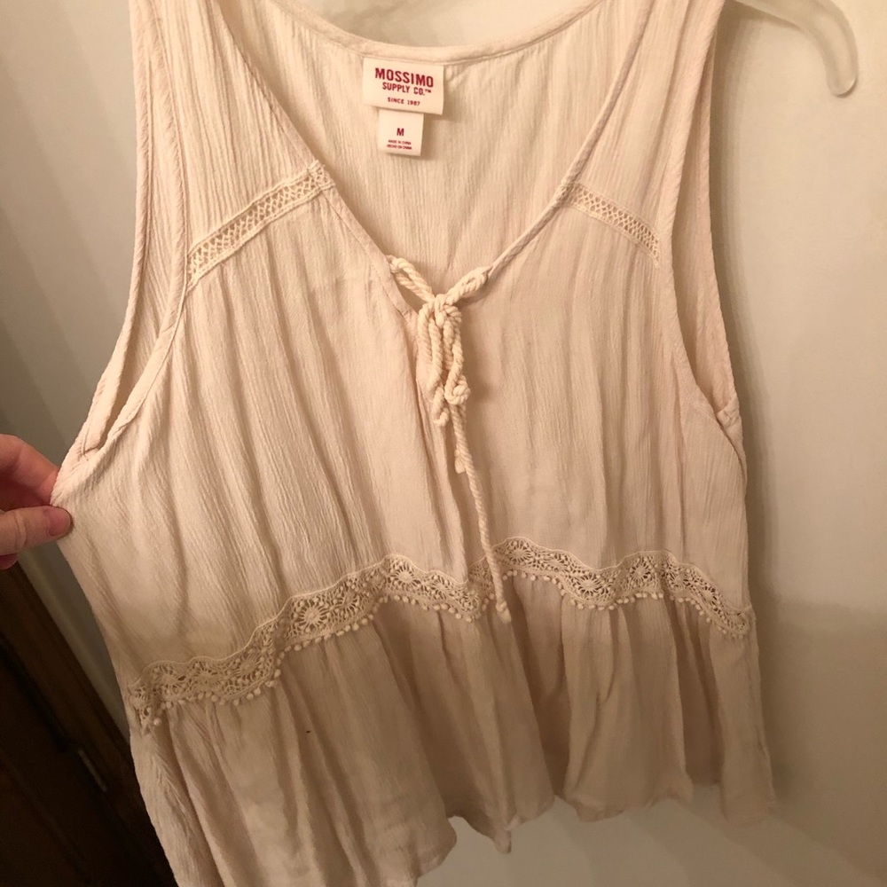 Cream tank top
